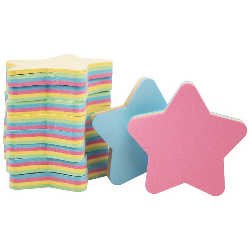 OSOPOLA Star Sticky Notes - 1000 Sheets Mixed 4 Color Bulk Sale Sticky Memo Post Memo Note Tape Self Stick Notes for Office/School/Home - Image 5